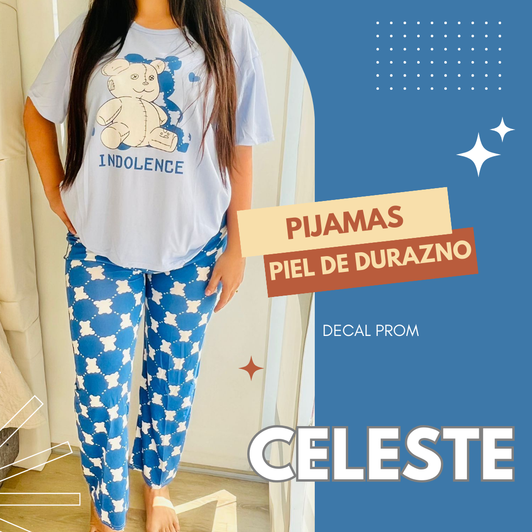 Pijamas Premium en Piel de Durazno talla única