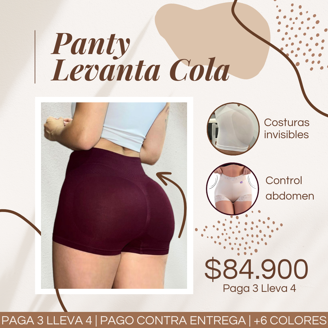 Panty LevantaCola con control de abdomen