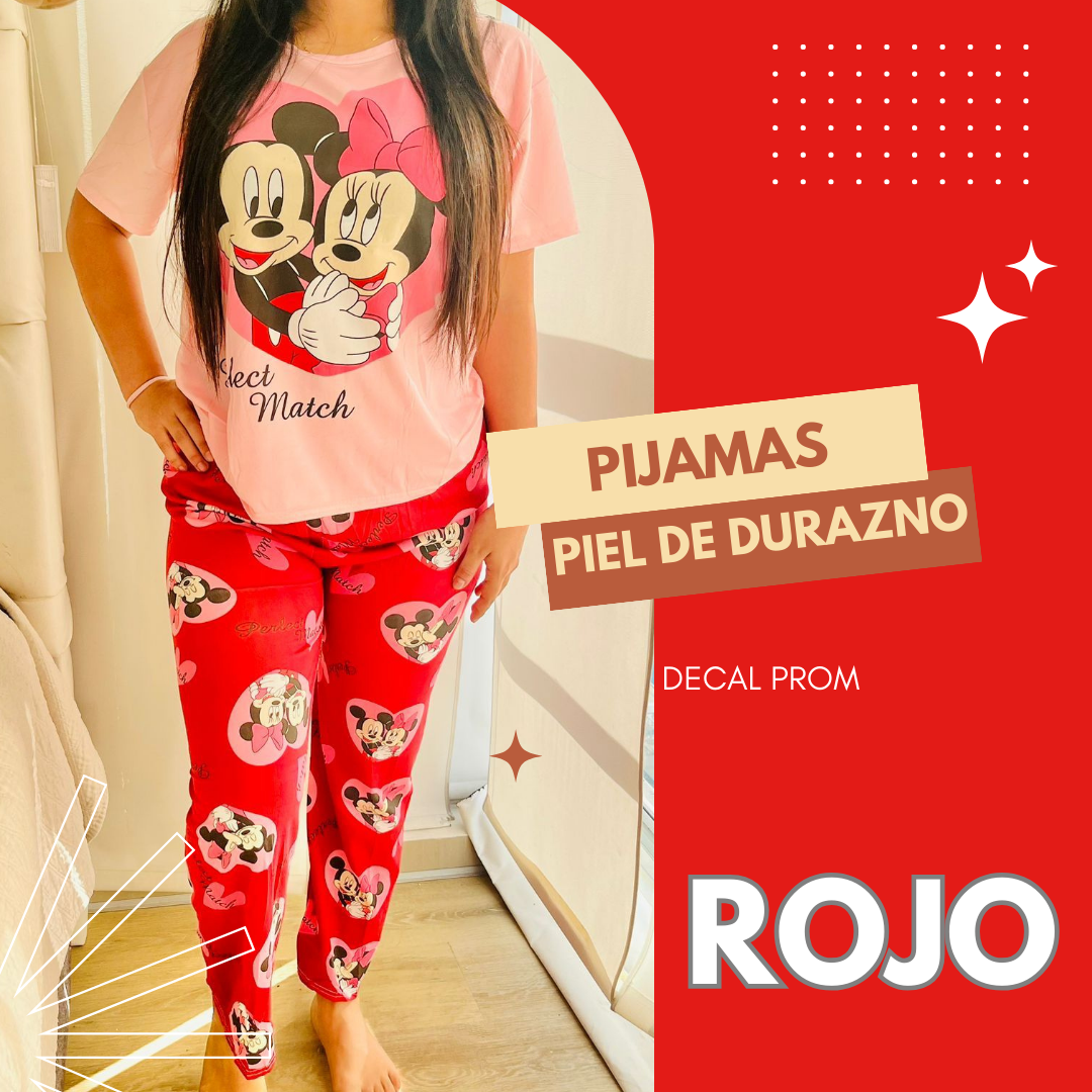 Pijamas Premium en Piel de Durazno talla única